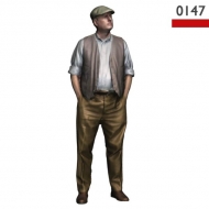 Man in conversation